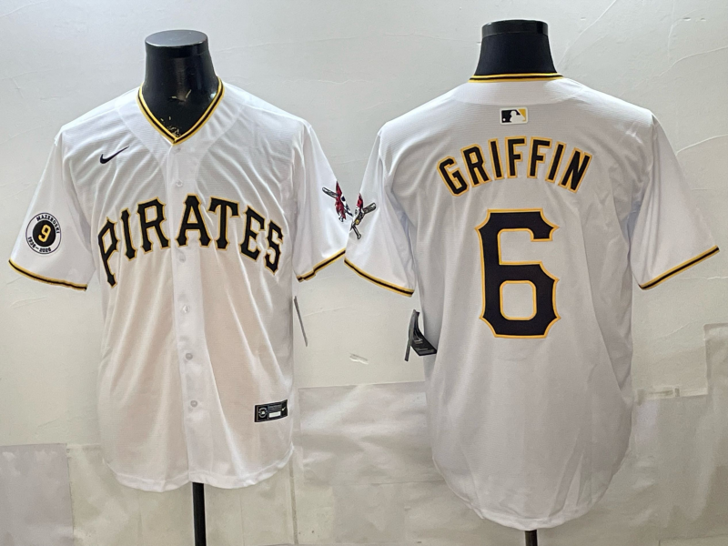 Men Pittsburgh Pirates #6 Griffin white Game 2026 Nike MLB Jersey 0401002->pittsburgh pirates->MLB Jersey